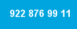922 876 99 11 922 876 99 11